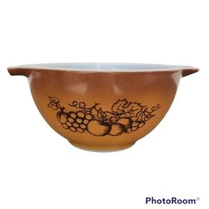 Vintage Pyrex Cinderella Old Orchard 441 Small Mixing Bowl